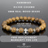 Wood Beaded Cross Bracelet for Men: Confirmation Gifts for Boys First Communion Religious Cross Statement...