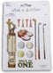 Hole in One Golf Stickers Adhesive Decals for Vintage Golfing Crafts, Cardmaking, Scrapbooks & More - 28 Pc...