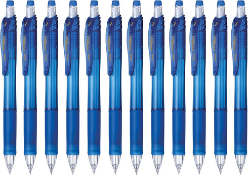 Pentel EnerGize-X Mechanical Pencil 0.7mm Blue Barrel, Box of 12 (PL107C)...
