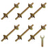 12 Pcs Countertop Connector,Table Top Fasteners,Joint Connector Drawbolt Pack, Draw Bolt Countertop Flip Connector for Joining Countertops, Butche...