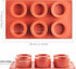 JOERSH 2Pcs Cookie Shot Glass Mold 6-Cavity Round Silicone Mold for Chocolate, Candy, Pudding, Mousse Dessert, Ice Shot Glass Mold...