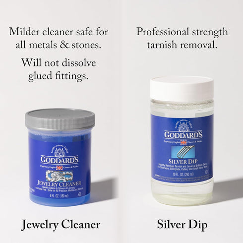 Goddard's Jewelry Cleaner, Tarnish Remover, Cleaning Solution for Silver, Gold, Diamond, Gemstone Jewelry, Ammonia Free, Includes Brush & Basket, ...