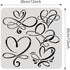 BENECREAT Love Sign Stencil, 12x12" Infinity Heart Plastic Reusable Drawing Stencils Decoration Template for Painting on Scrapbook Fabric Floor Fu...