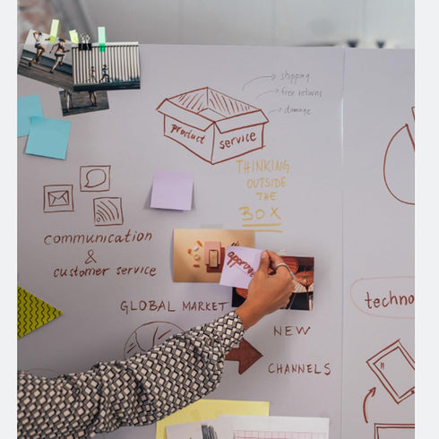 Whiteboard Wallpaper Peel and Stick Dry Erase Contact Paper Large 17.7×78.7'' White Board Paper for Wall Classroom Office Home Self Adhesive Dry E...