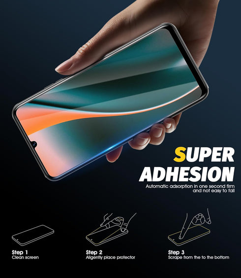 Orzero (3 Pack) Tempered Glass Screen Protector Compatible for BLU G73 / BLU G73L, Protector De Pantalla 2.5D Arc Edges 9 Hardness High Definition...