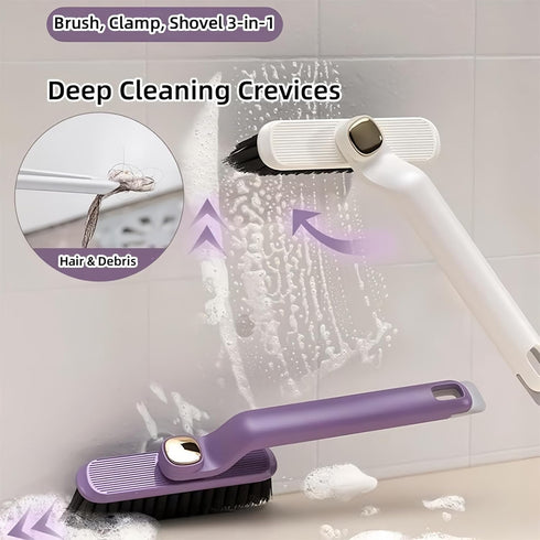 2Pcs Multi-Function Rotating Crevice Cleaning Brush,Household 360-Degree Rotating No Dead Corners Hard Bristle Brush,V Shape Grout Cleaner Brush,f...