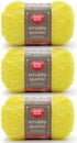 Red Heart Scrubby Sparkle Lemon Yarn - 3 Pack of 85g/3oz - Polyester - 4 Medium (Worsted) - 174 Yards - Knitting/Crochet......
