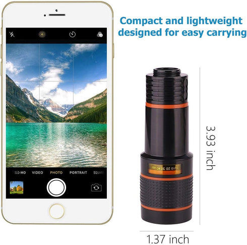 Cell Phone Camera Lens, SEVENKA 12X Telephoto Universal Clip On hd Lens Compatible with iPhone 12/11 Pro Max X XS Max XR/8/7/6/6s, Samsung, Androi...