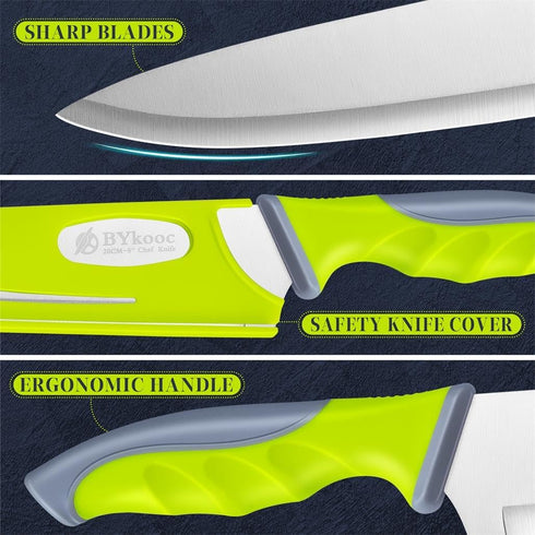 Chef Knife 8 Inch Chef's Knives Stainless Steel Sharp Professional Kitchen Chef's Knife with Ergonomic Handle - Chef's Knives for Kitchen Cooking...