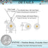 EVEVIC Rose Flower Necklace Earrings Set for Women 18K Gold Plated Hypoallergenic Jewelry Sets (White Daisy/Silver-tone)...