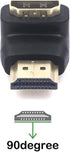 VCE HDMI 90 Degree Adapter 2-Pack, Right Angle HDMI Adapter Male to Female L-Shape Connector with 4K@60Hz, 3D for TV Stick, HDTV, PC...
