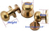 Happy E-life 24 Pcs Head Button Brass Stud Screwback Screw Back Spots DIY for Purse Handbag(5/6/7/8/9/10mm)...