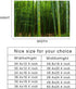 Aquarium Décor Backgrounds Bamboo Forest Nature Scenery Pattern Fish Tank Background Aquarium Sticker Wallpaper Decoration Picture PVC Adhesive Po...