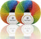 2 Skeins Rainbow Soft Yarn 100% Wool Gradient Multi Color Yarn for Crocheting Knit Total Length 180m×2(196yds×2,50g×2)-11......