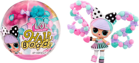 LOL Surprise Hair Beads Tots with 60+ Hair Beads, Collectible Doll, DIY Hairstyles, Hair Beads Doll - Great Gift for Girls Age 3+...