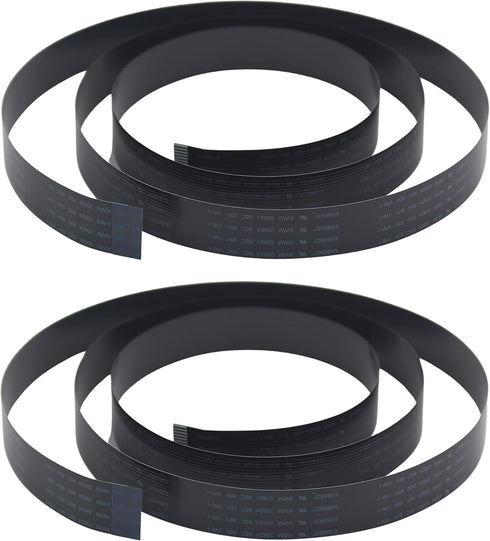 Long Flex Cable for Raspberry Pi Camera - Black 1m/3.28ft (2 Pack)...