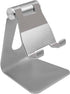 Cell Phone Tablet Stand Adjustable Multi-Angle Aluminum Non-Slip Dock Holder Cradle Charger Station Mount Foldable Portable Desktop Organizer Tabl...