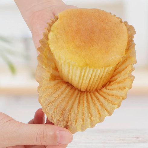 Caperci Jumbo Cupcake Liners Natural Muffin Baking Cups 300-Count, No Smell, Food Grade, Upgraded Grease-Proof Paper (Natural)...