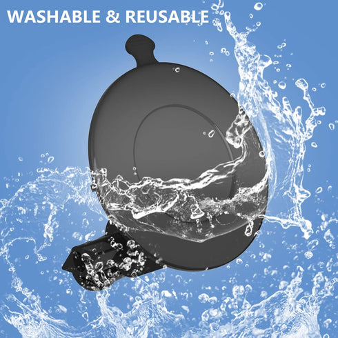 Suction Cup Mirror Phone Holder with Light, Travel Wall Phone Camera Mount for Makeup Content Creator Essentials, Mirror Tripod for Bathroom Kitch...