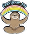 Stickeroonie Cute Sloth Premium Handmade Enamel Lapel Pin Brooch Badge- Find Joy Rainbow Meditating Sloth- 1.2 inch...