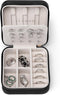 Vlando Travel Jewelry Case, Small Travel Jewelry Organizer Box for Girls Women - Black...