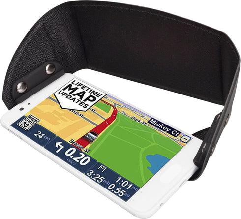 TFY Universal Phone Sun Shade & Glare Visor Shield for 4.5 to 6.1 Inch Smartphones - Compatible with iPhone 16/15 / 14/13 / 12 / XS/XR/SE...