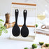 Silicone Rice Paddle Spoon Set of 2,Non Stick Heat Resistant Kitchen Gadge Rice Spoon,Rice Scooper,Rice Spatula,Rice Spoon Paddle,Rice Cooker Spoo...