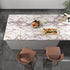 VIOPVERY White Marble Wallpaper Peel and Stick 15.7"x197" White Wall Paper Pull and Stick Contact Paper for Countertops Waterproof Self-Adhesive M...