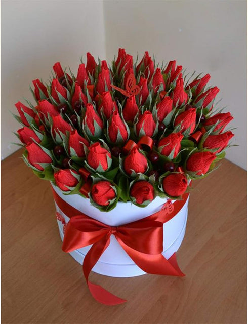 VATIN Double Face Hot Red Satin Ribbon 2" Continuous 25 Yards,Red Polyester Fabric Ribbon use for Bows Bouquet, Gift Wrapping, Floral Arrangement ...