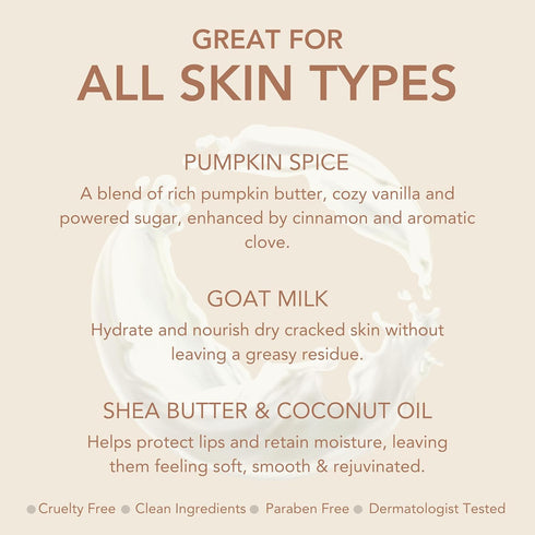 Dionis Goat Milk Skincare Caramel Pumpkin Spice Scented Hand Cream & Lip Balm Set (1 oz and .28 oz) - Made in the USA - Cruelty-free and Paraben-f...