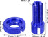 X AUTOHAUX 4 Pcs M10 Brake Clutch Cable Line Adjuster Screw Adjusting Bolt with Slotted for Motorcycle Bike Scooter Aluminum Alloy Blue Green...