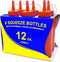 New Star Foodservice 26313 Squeeze Bottles, Plastic, 12 oz, Red, Pack of 6...