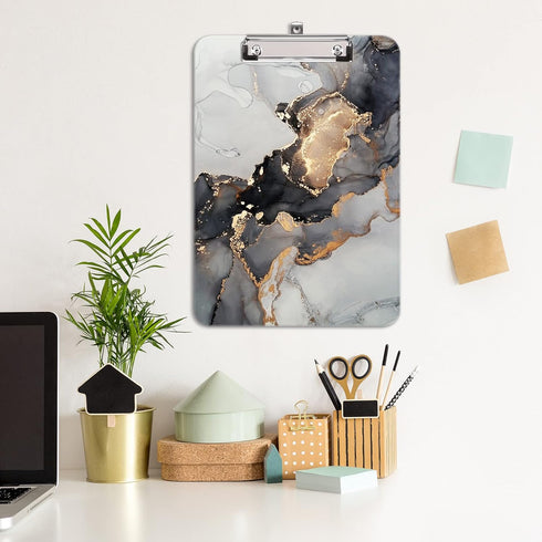 Hongri Plastic Clipboard, Standard A4 Letter Size Clip board for Students, Teacher, Kids, Low Profile Clip, Decorative Clipboards, Cute Clip board...