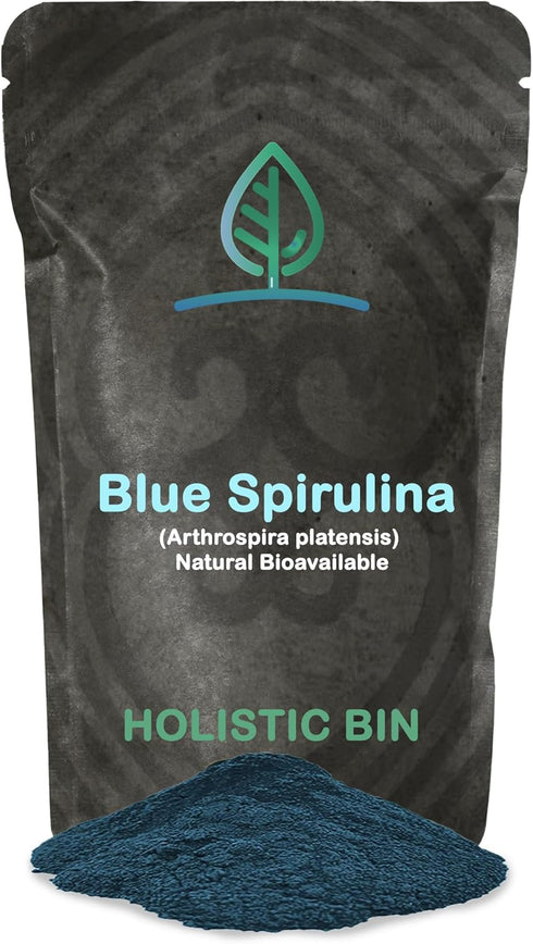 Blue Spirulina Powder Organic Blue Green Algae Powder for Supplements, Smoothies, & Baked Goods | Rich Source of Vegan Protein, Vitamins, & Phyton...