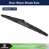 X AUTOHAUX Rear Windshield Wiper Blade Replacement for Jeep Wrangler JK 2007 2008 2009 2010 2011 2012 2013 2014 2015 2016 2017 2018...