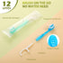 Disposable Toothbrush, Complete Oral Care All in One Toothbrush, Include Toothpaste, Tongue Cleaner, Dental Floss and Picks, Pack of 24...