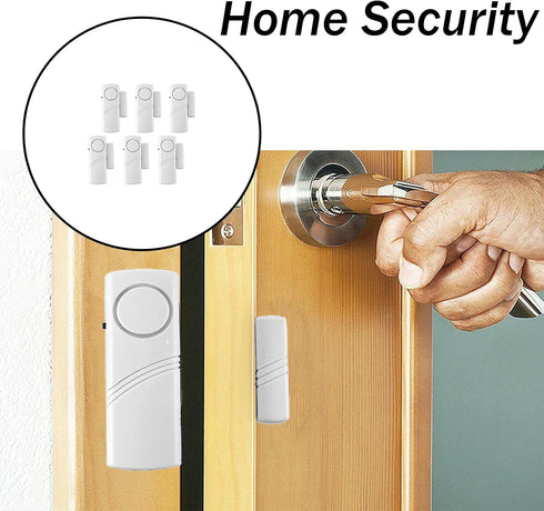 6 Pack Door Window Alarm, Magnetic Burglar Alert Sensor, Loud Door Alarms for Kids Safety, DIY for Home Security, Office Protection,Shopping Store...