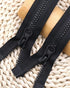 Wavebeexs 28 Inch Jacket Zipper, #5 Zipper for Jacket (3 Piece), Black Plastic Coat Zippers Replacement, Separating Zipper for Coat, Down Jacket, ...