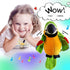 9'' Cute Talking Parrot Repeats What You Say Electronic Interactive Plush Toy Stuffed Animal Record Parrot Waving Wings Funny Bird Toys for Childr...
