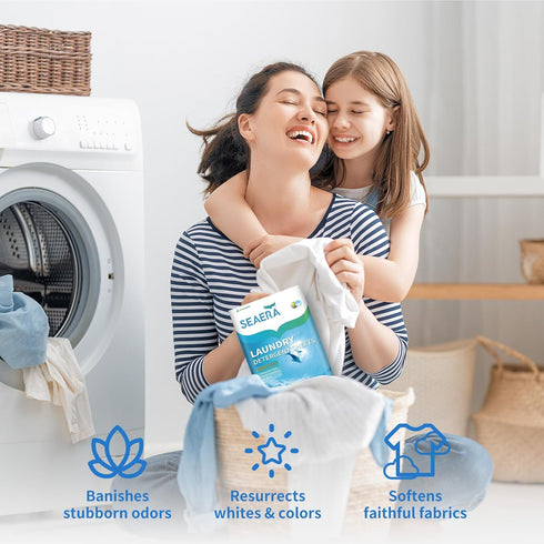 Travel Laundry Detergent Sheets (60 Loads, 30 Sheets) Fresh Linen Scent, Eco Earth Friendly Clean Breeze, Non Toxic People Safe, Washing Travel Su...