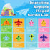 Baby Suction Cup Toys, 16PCS Silicone No Hole Mold Free Bath Toy with Mesh Bag Storage, Airplane Sucker Bath Toys for Kids Ages 4-8, Sensory, Wind...