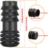 Drip Irrigation Fittings for 1/2 inch Irrigation Tubing(0.60"-0.63" OD), 12 Pieces End Plug Barbed Connectors, End Caps Plastic Plug Nuts for 1/2"...