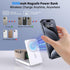 Wireless Charger for Magsafe Charger 5000mAh Power Bank, 3 in 1 Portable Magnetic Charger Stand for iPhone 15/14/13/12 Pro Max/iWatch 9 8, Foldabl...