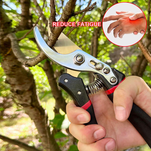 Pruning Shears for Gardening, Garden Shears Heavy Duty, Professional Bypass Pruner Hand Shears, Tree Trimmers Secateurs, Garden Clippers for Plant...