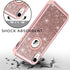 Hython Compatible with iPhone XR Case, Heavy Duty Full-Body Defender Protective Bling Glitter Sparkle Hard Shell Armor Hybrid Shockproof Silicone ...