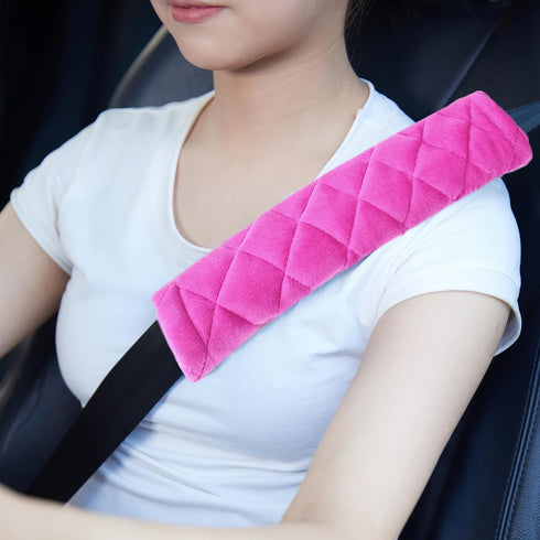 MOONET Auto Seat Belt Shoulder Protector Pad, Soft Skin-Friendly Universal Seatbelt Cover for More Comfortable Driving, Multipurpose for Handbag C...