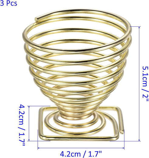 3 Pack Air Plant Holders - Metal Planter Stand Air Plants Flower Pot Rack Apply to Home Weddings Decor(Gold, 1.7" x 1.7 x 2)...
