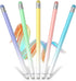 Universal Stylus Pens for Touch Screens (5 Pcs), High Sensitivity Fiber Tips, Compatible with Apple/iPhone/iPad/iOS/Android/Samsung Tablets and Al...