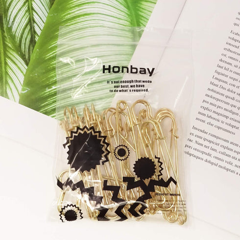 Honbay 20PCS 3Inch Heavy Duty Extra Large Safety Pins for Blankets, Skirts, Kilts, Crafts (Gold)...