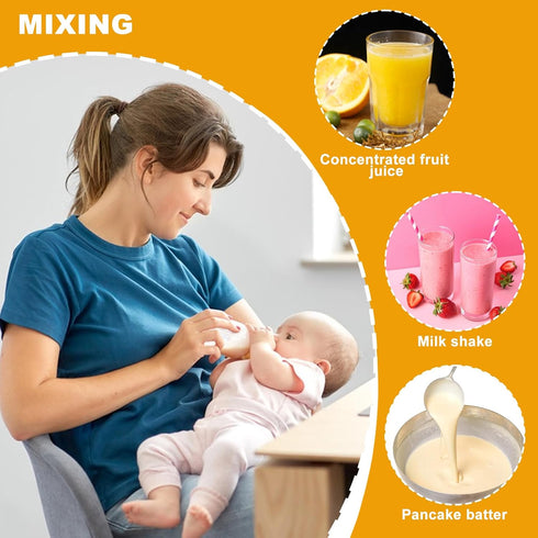 1 Pack Mixing Pitcher for Drinks 2 Quart/ 64oz Plastic Water Pitcher with Lid?Easy-Mix Juice Container?Angled Plastic Blades and Adjustable Mixer ...